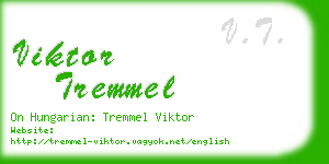 viktor tremmel business card